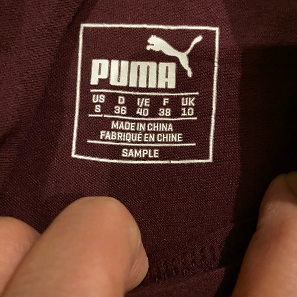 Puma maroon shirt hoodie - Picture 3 of 3